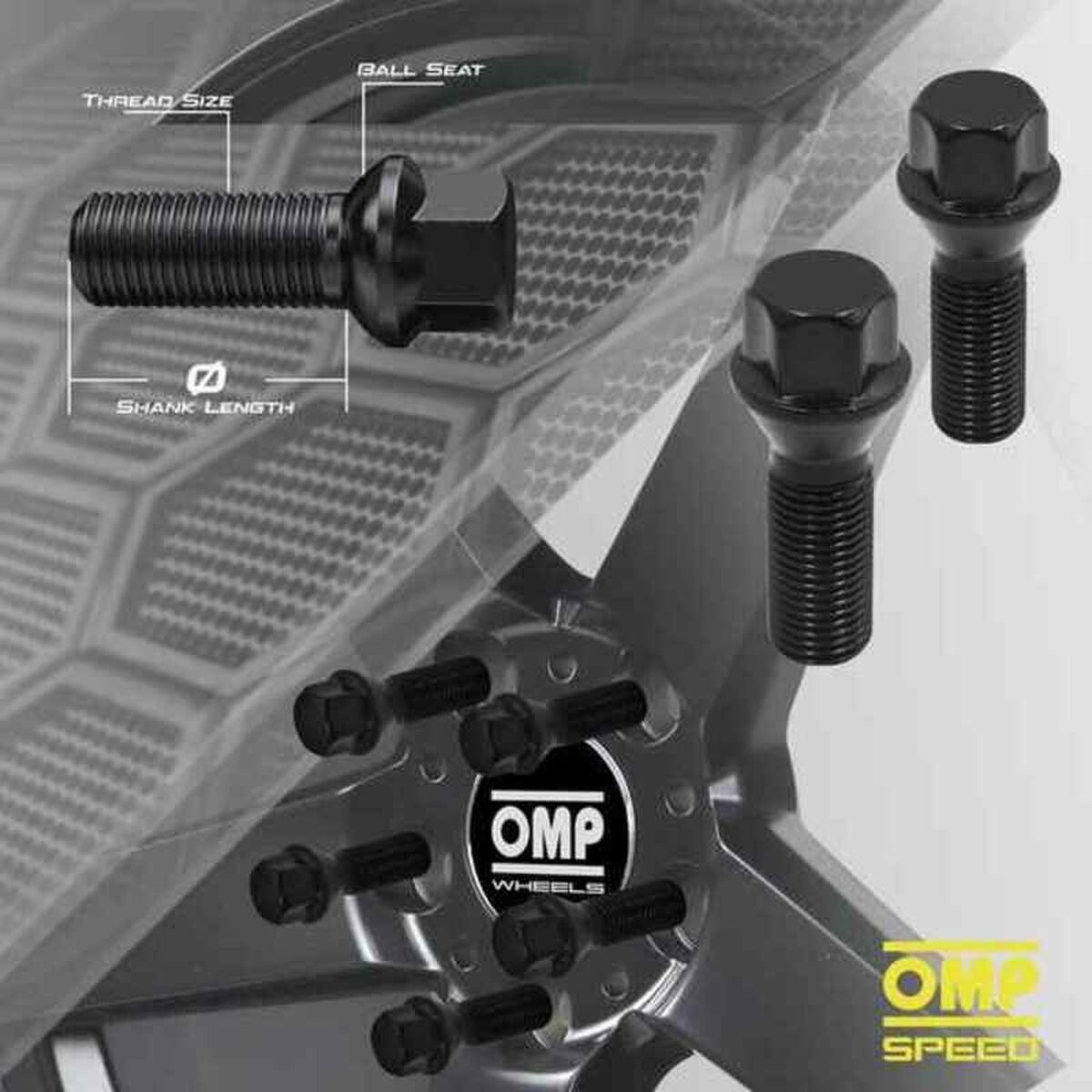 Skruvsats OMP OMPS09591401 M14 x 1,50 4 uds - 2