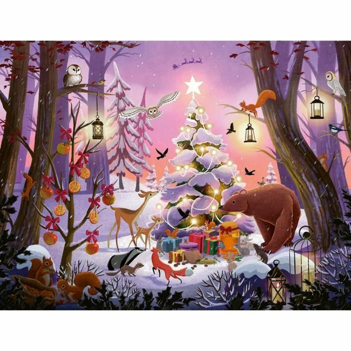 Pussel Ravensburger NAVIDAD EN EL BOSQUE 2000 Delar - 3