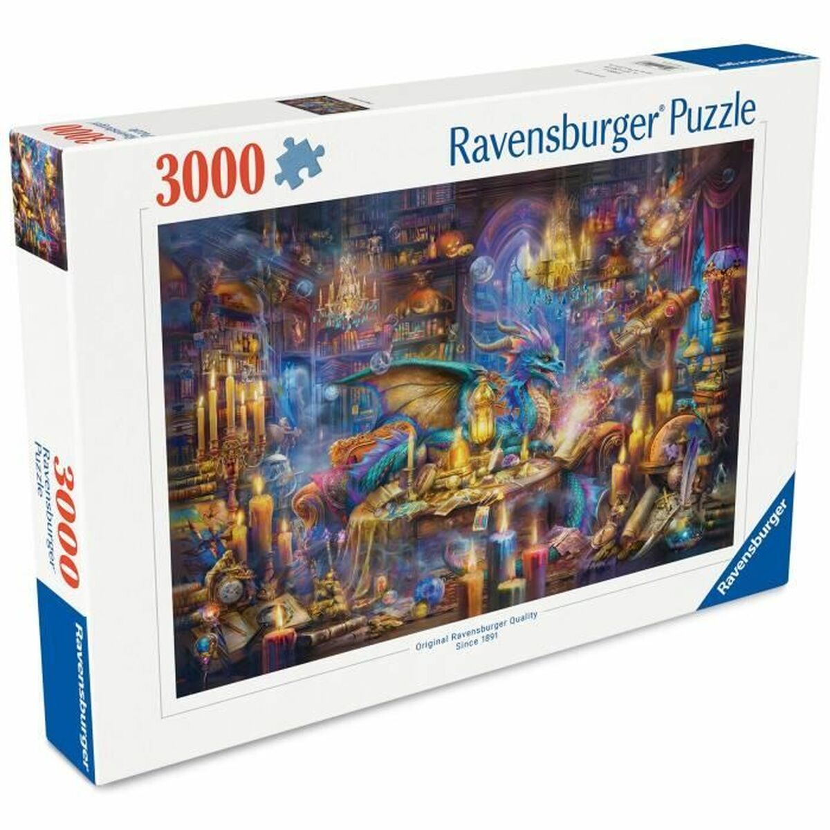 Pussel Ravensburger Dragon's Library 3000 Delar - 2
