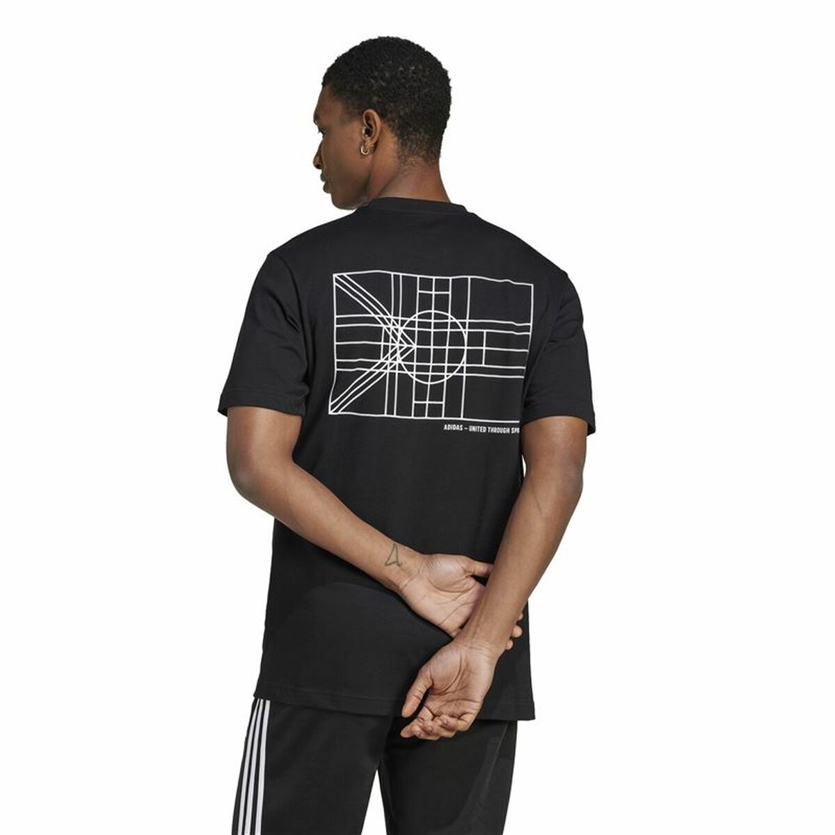 T-shirt med kortärm Herr Adidas House Of Tiro Nations Graphic Svart - 2