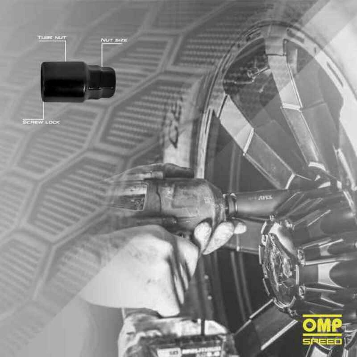 Skruvsats OMP OMPS09631401 M14 x 1,50 4 uds Svart - 2