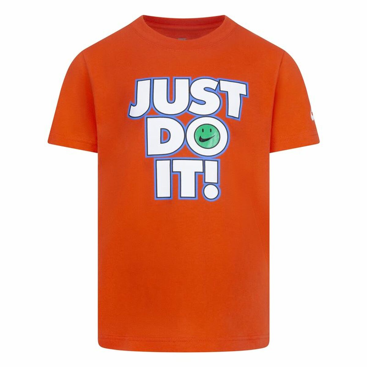 T-shirt med kortärm Barn Nike Smiley Just do it Ss Orange