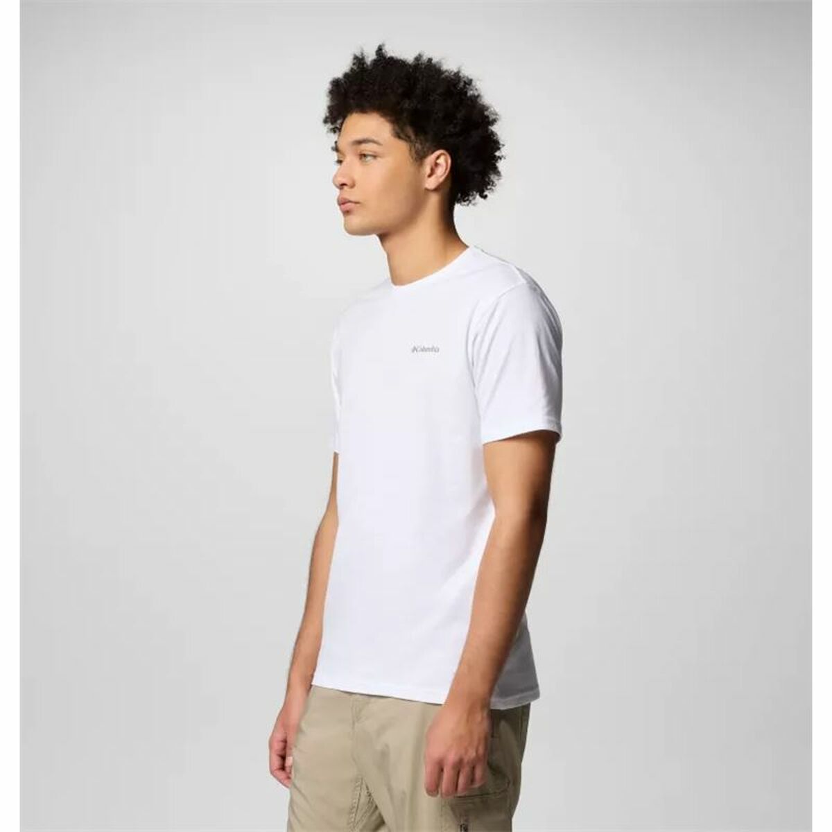 T-shirt med kortärm Herr Columbia North Cascades™ Sleeve Vit - 3