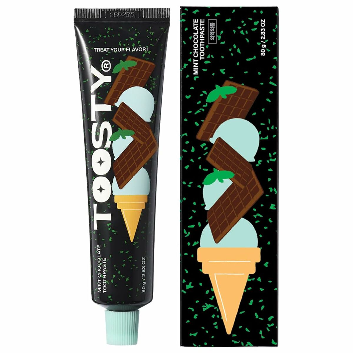 Tandkräm Toosty Toothpaste 80 g Mintchoklad - 2