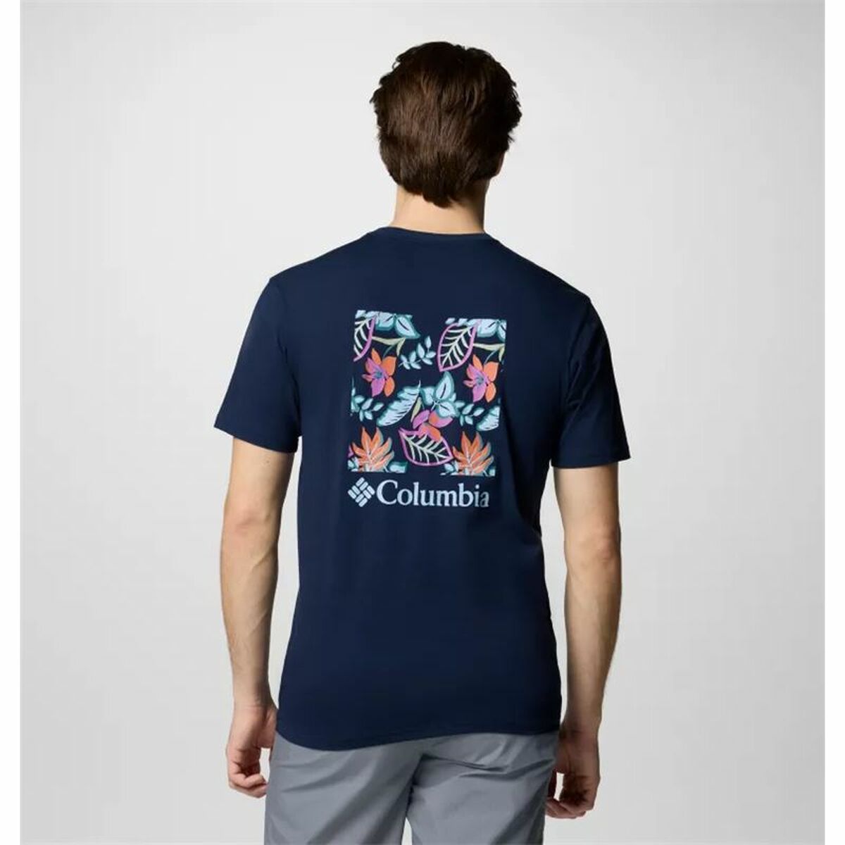 T-shirt med kortärm Herr Columbia North Cascades™ Sleeve Mörkblå - 2