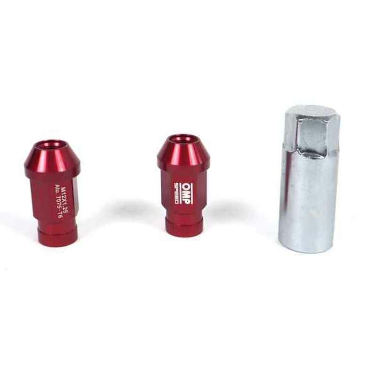 Set Skruv OMP 7075 40 mm M14 x 1,50 20 uds Röd