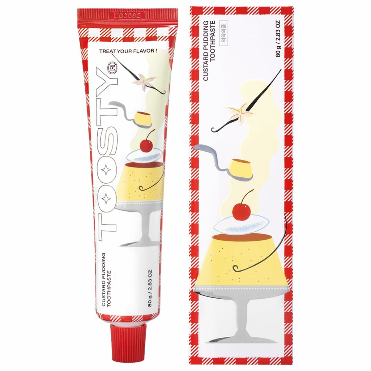 Tandkräm Toosty Toothpaste 80 g Vaniljsåspudding - 3
