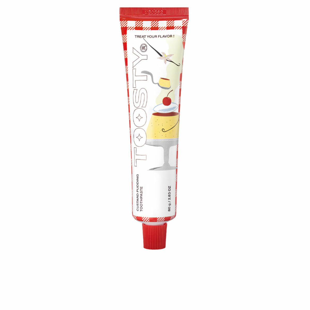Tandkräm Toosty Toothpaste 80 g Vaniljsåspudding