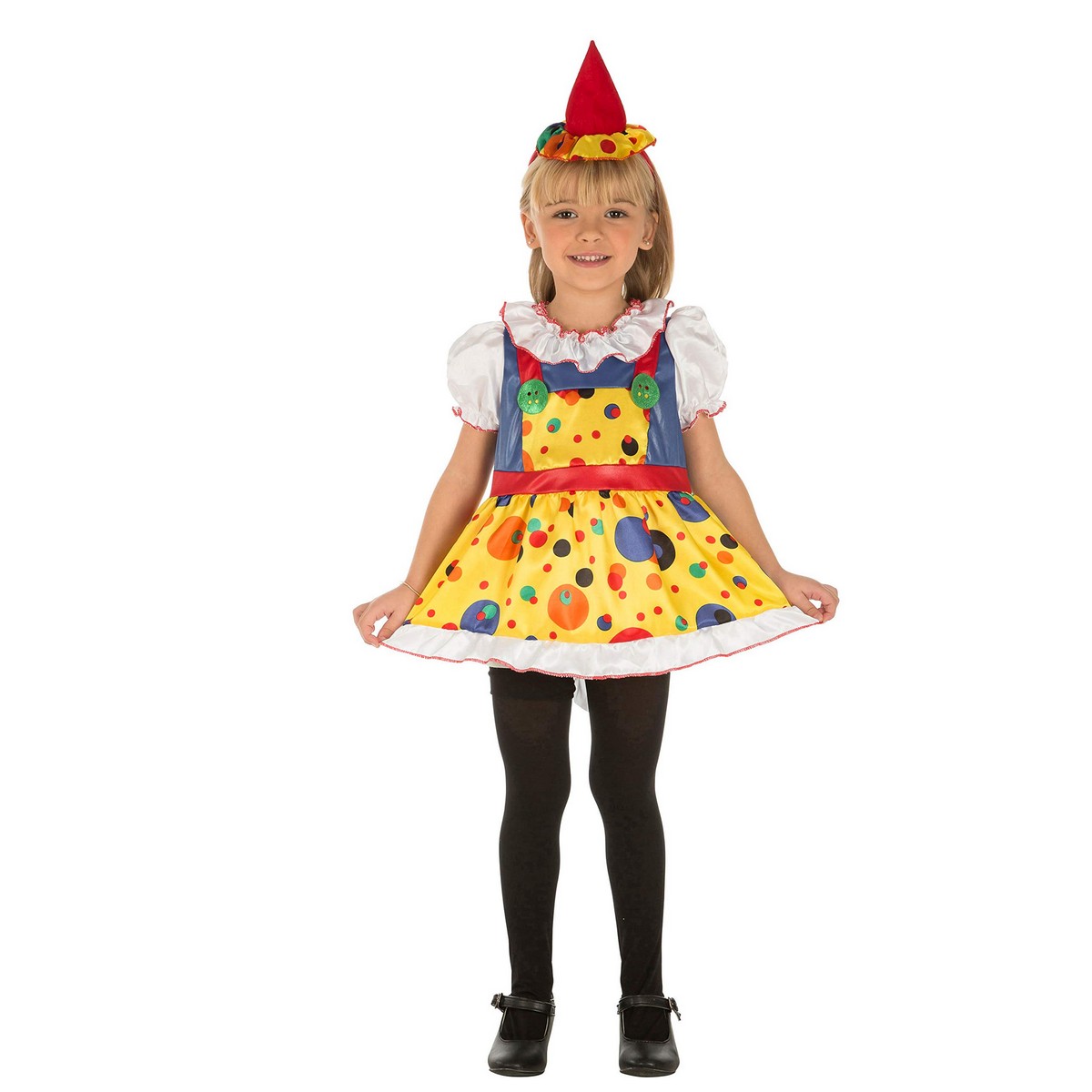 Maskeraddräkt för barn My Other Me Clown Regnbåge 1-2 år Gul (2 Delar)