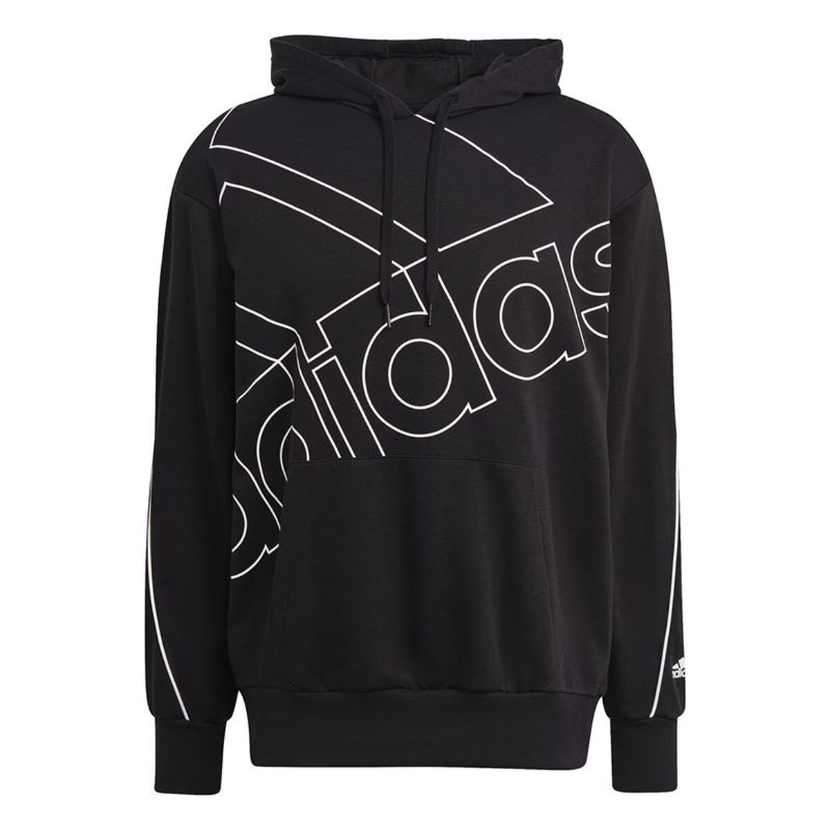 Tröja med huva Herr Adidas GK9369 Svart