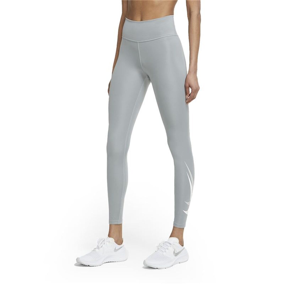 Sport-leggings, Dam Nike Dri-FIT Swoosh Grå
