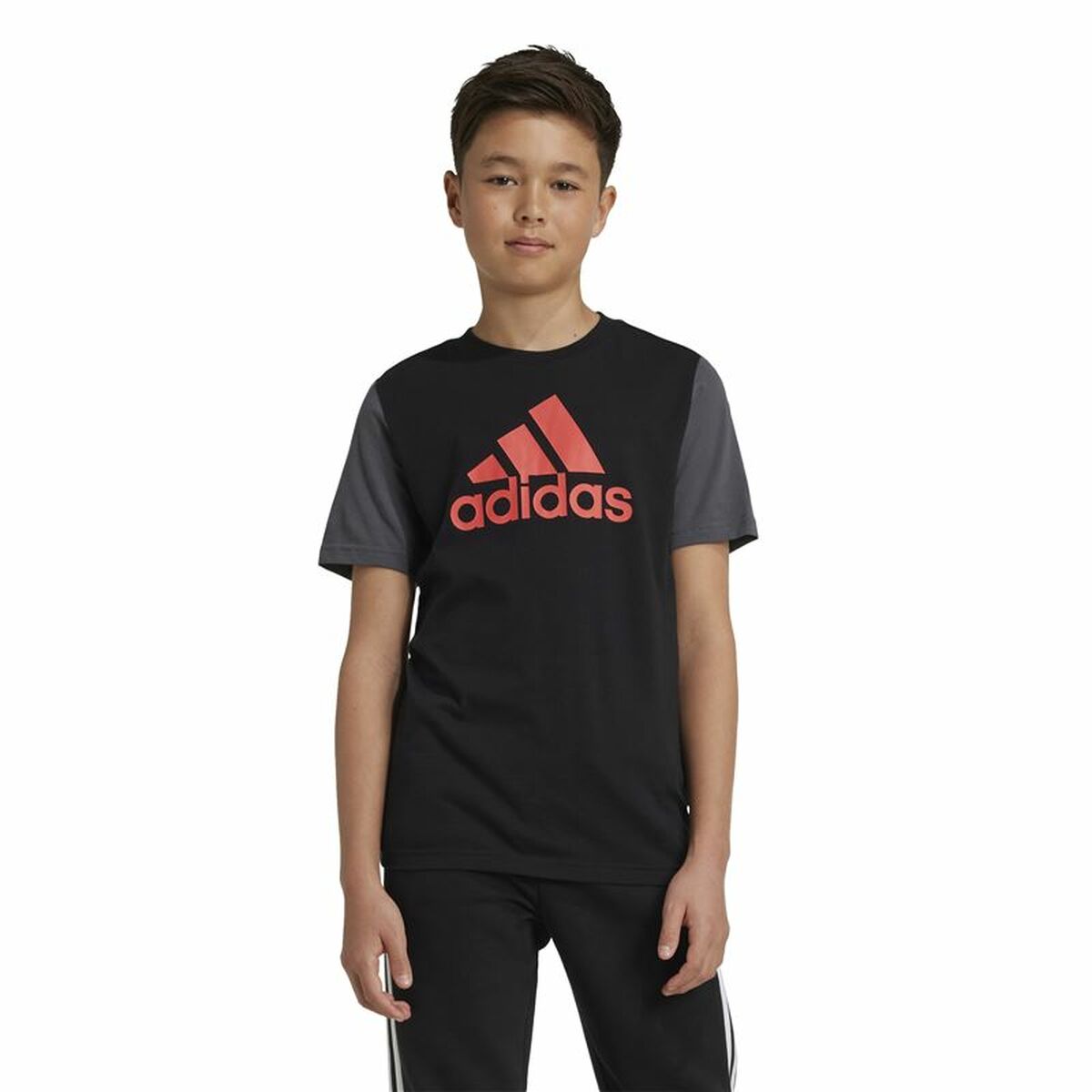 T-shirt med kortärm Unisex Adidas Essentials Svart - 2
