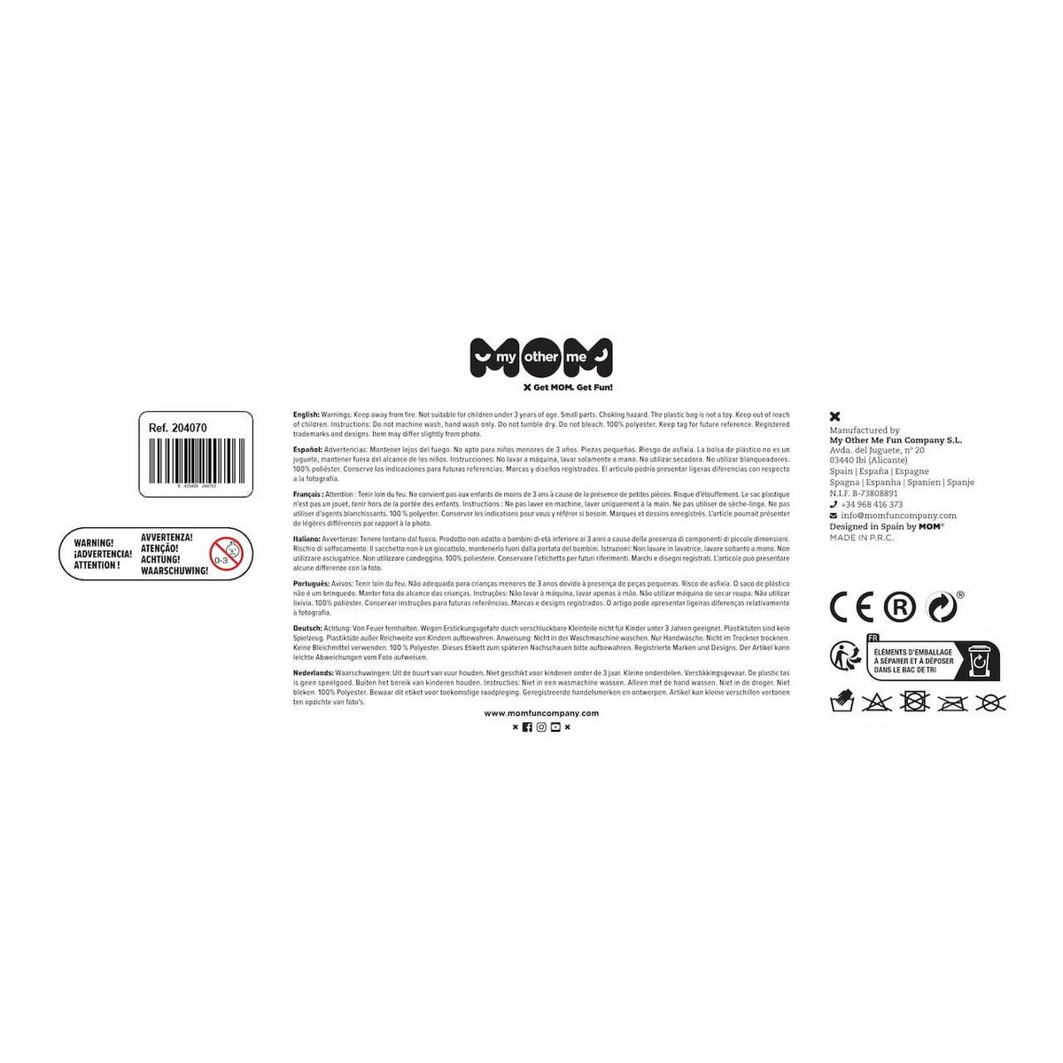 Maskeraddräkt för barn My Other Me Clown 5-6 år (2 Delar) - 2