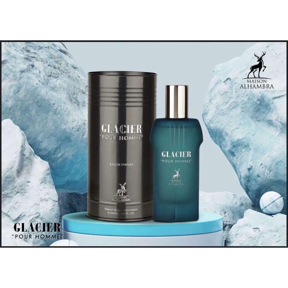 Parfym Herrar Maison Alhambra EDP Glacier 100 ml - 3