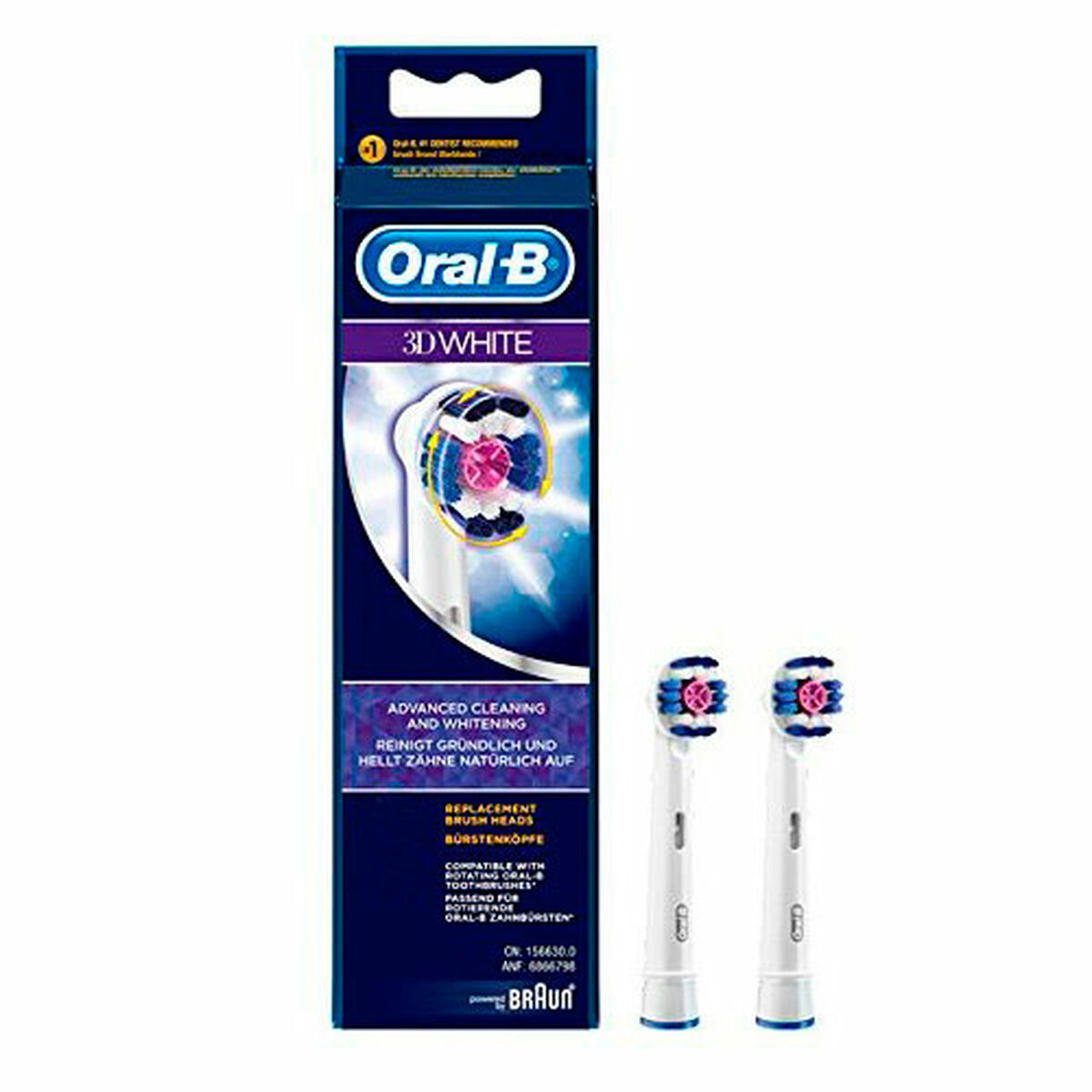 Tandborsthuvud Braun EB18RB-2 Vit