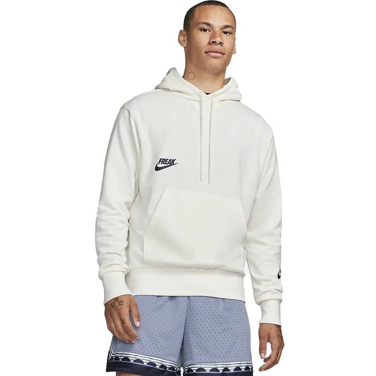 Tröja med huva Herr Nike Gianni Vit