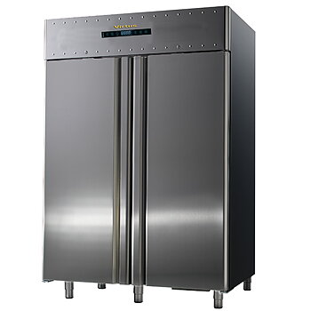 Kylskåp 1400 liter av rostfritt stål, GN 2/1, -2 ° / + 8 ° C