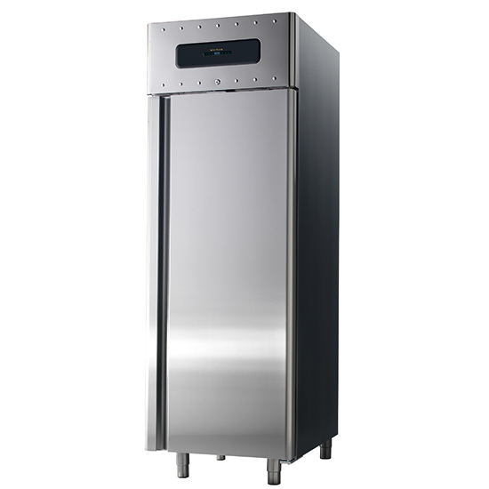 Kylskåp 700 liter för fisk gjord av rostfritt stål med statisk kylning, -2 ° / + 5 ° C