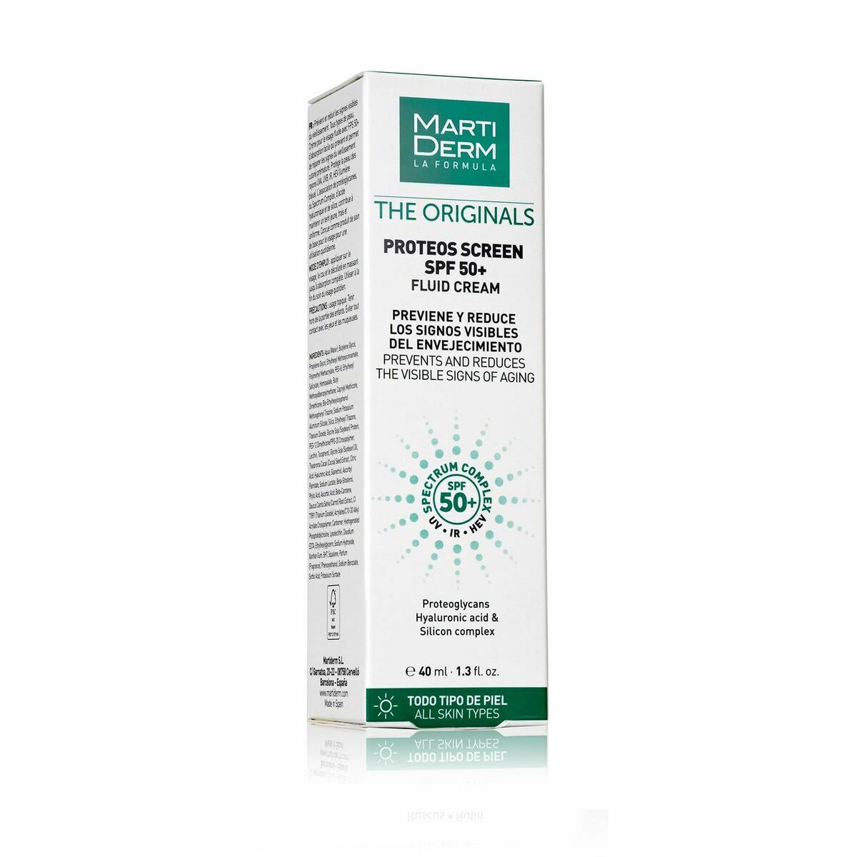 Anti-aging fuktkräm Martiderm THE ORIGINALS Spf 50 Spf 50+ 40 ml