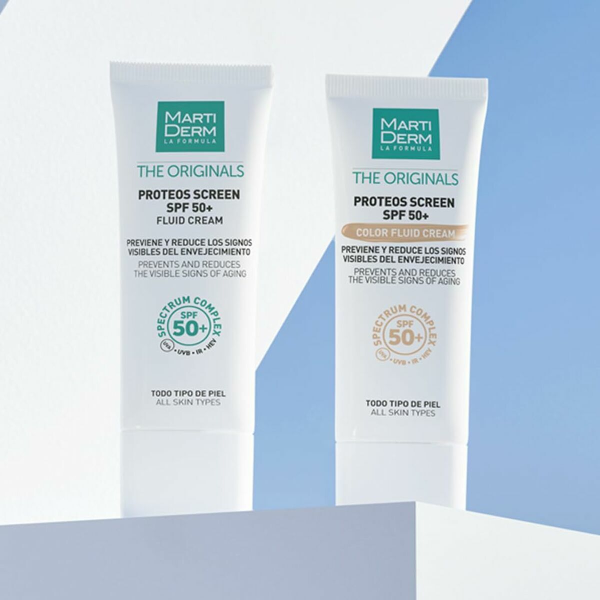 Hydrerande kräm med färg Martiderm THE ORIGINALS Spf 50 Spf 50+ 40 ml