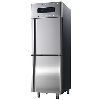 Kylskåp 350 + 350 liter av rostfritt stål med 2 temperaturer, GN 2/1, -2 ° / + 8 ° C -10 ° / + 5 ° C