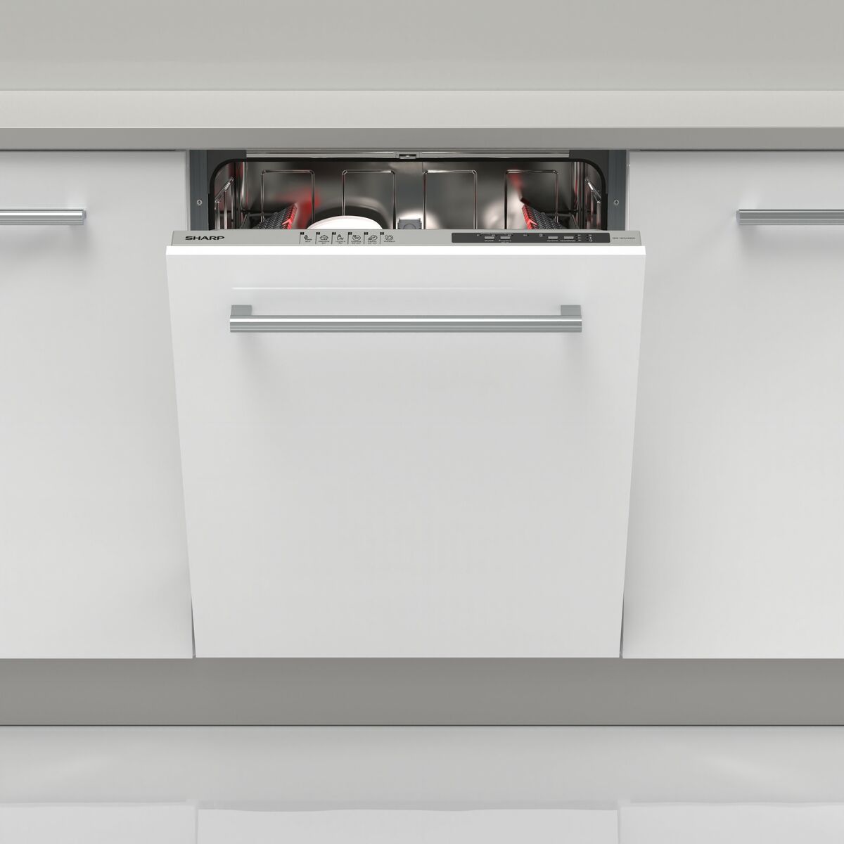Diskmaskin Sharp QWNI15I49DXES Integrerbar
