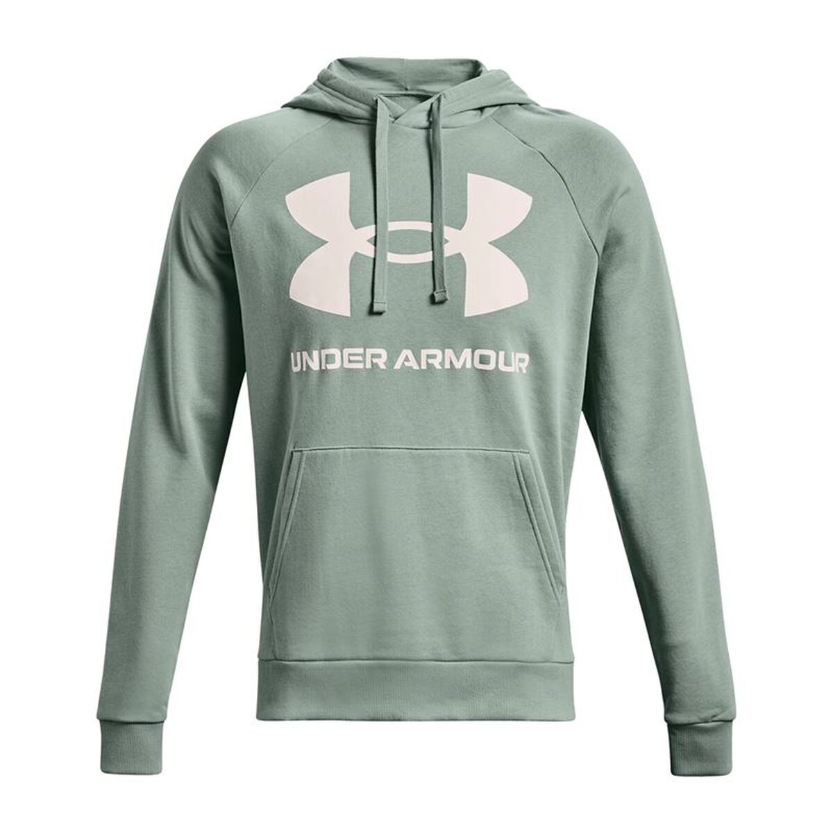 Tröja med huva Herr Under Armour Rival Big Logo Blå