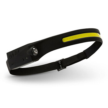 Laddningsbar och justerbar LED-pannlampa Velamp 5 W 350 lm