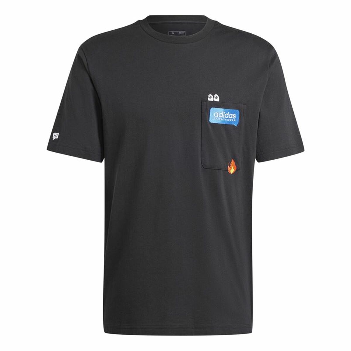 T-shirt med kortärm Herr Adidas Remoji Pocket Graphic Svart