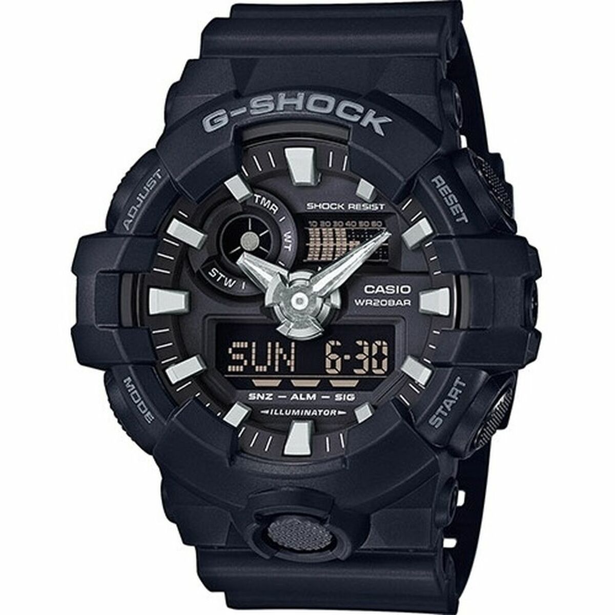 Herrklocka Casio G-Shock GA-700-1BER Svart (Ø 49 mm) (Ø 53 mm)