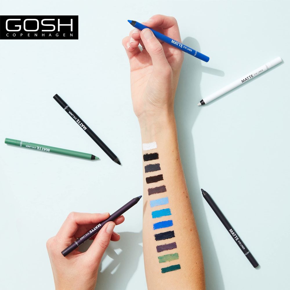 Eyeliner Gosh Copenhagen Matte Nº 008-Crazy Blue 1,2 g