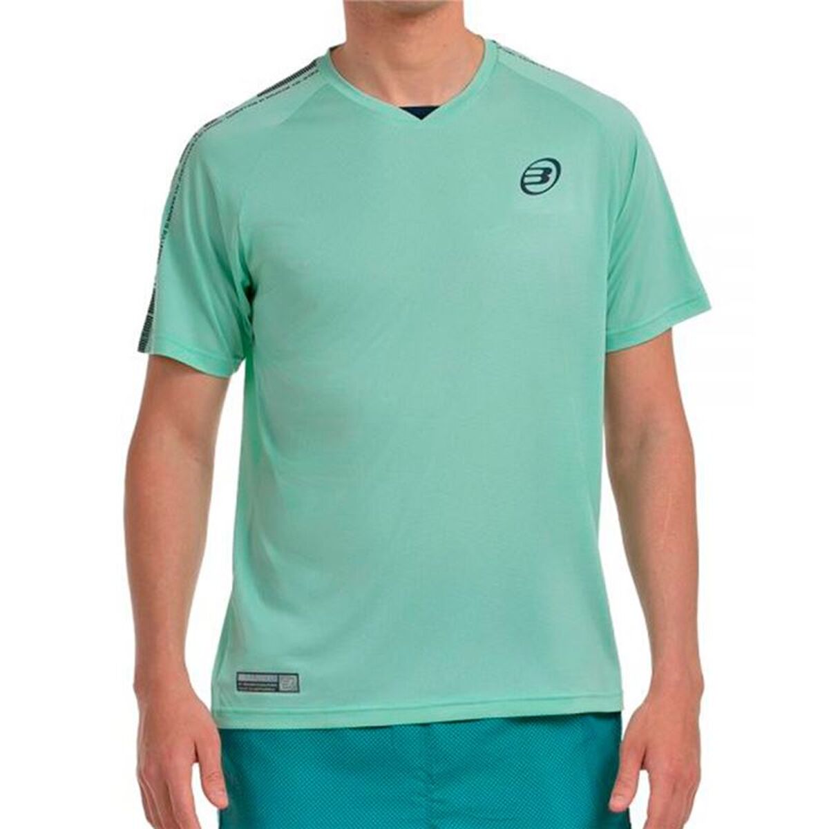 T-shirt med kortärm Herr Bullpadel Badan Blå Padel