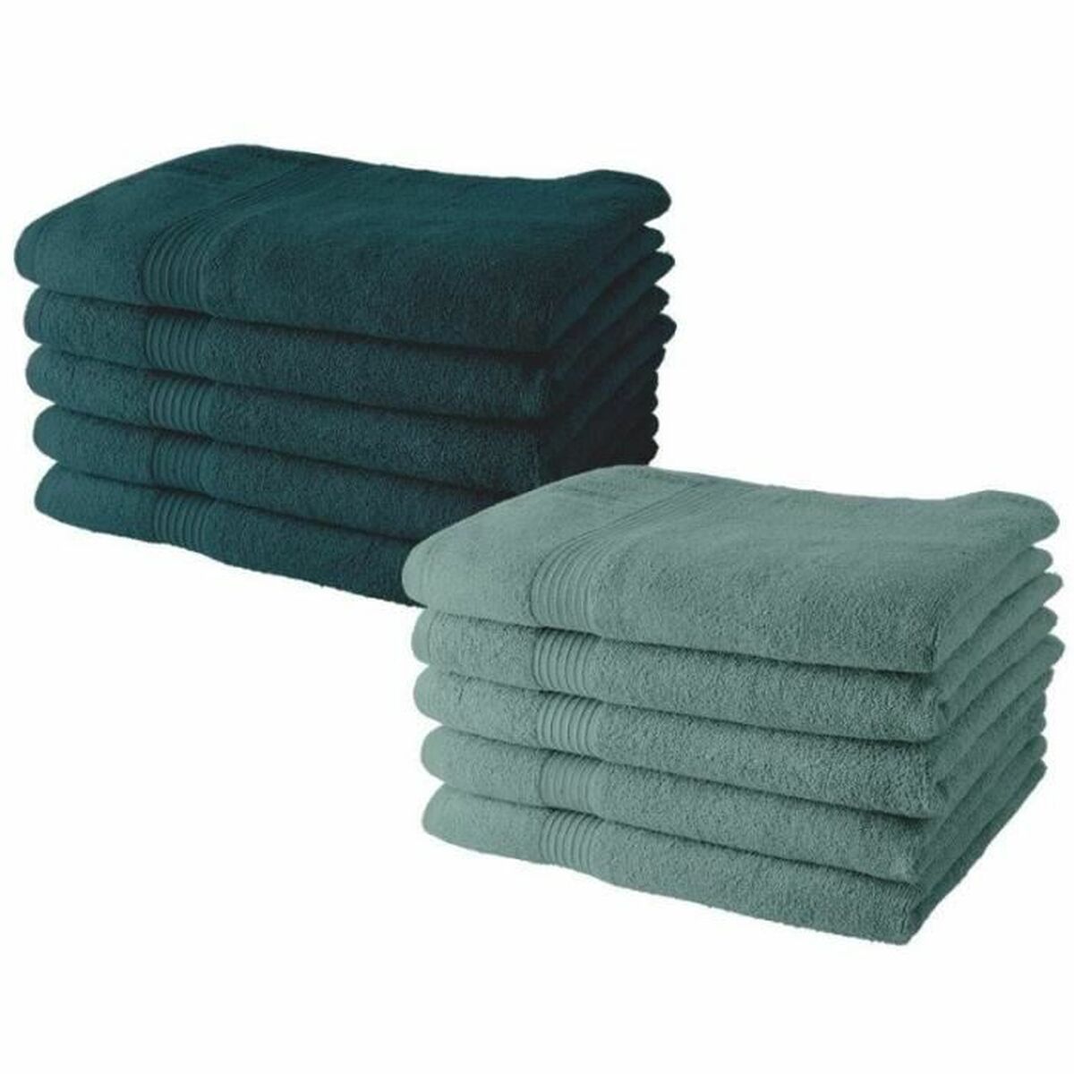 Set med Handdukar TODAY 5 peacock + 5 cecidon 50 x 90 cm (10 antal)