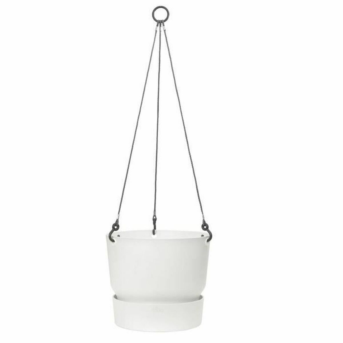 Hängande Ampelkruka Elho Greenville Vit Plast Ø 23,9 x 20,3 cm