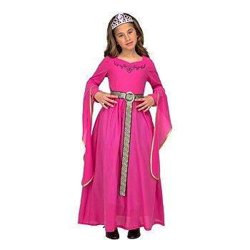Maskeraddräkt för barn My Other Me Rosa Medeltida prinsessa 5-6 år