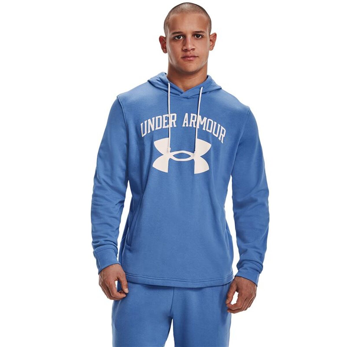 Tröja med huva Herr Under Armour Rival Terry Indigo - 2