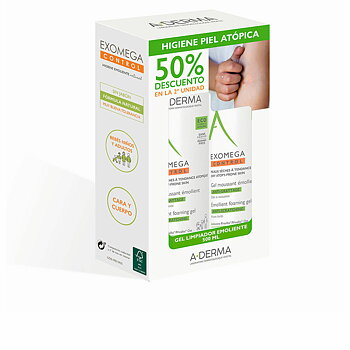 Rengöringsskum A-Derma Exomega Control Gel Espumoso Emoliente 500 ml 2 Delar