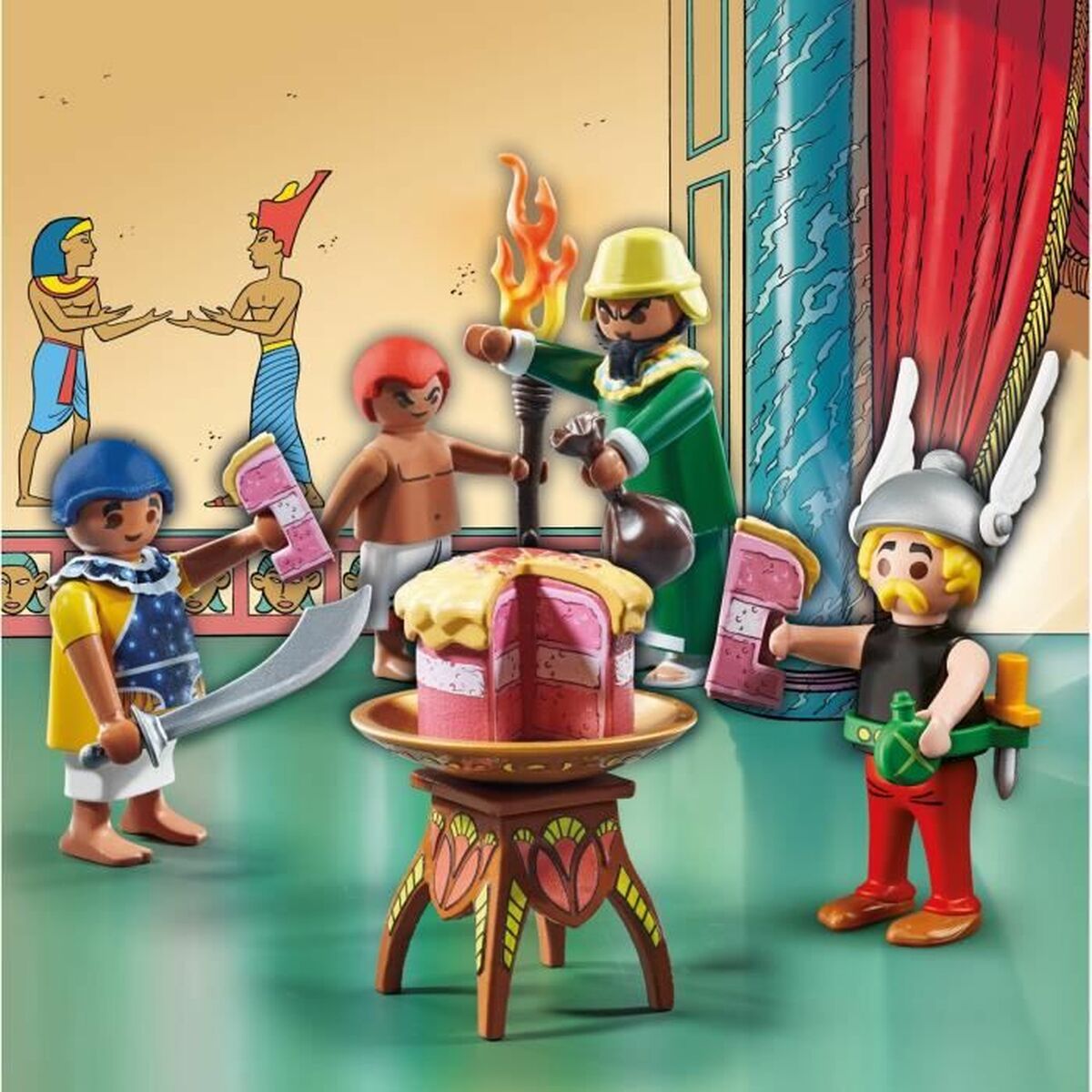 Playset Playmobil Asterix: Amonbofis and the poisoned cake 71268 24 Delar - 2