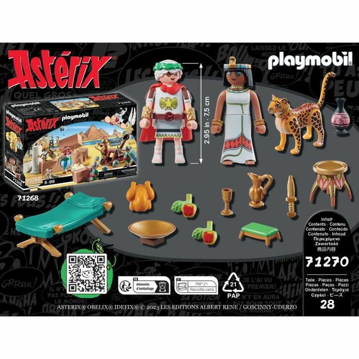 Playset Playmobil 71270 - Asterix: César and Cleopatra 28 Delar - 3