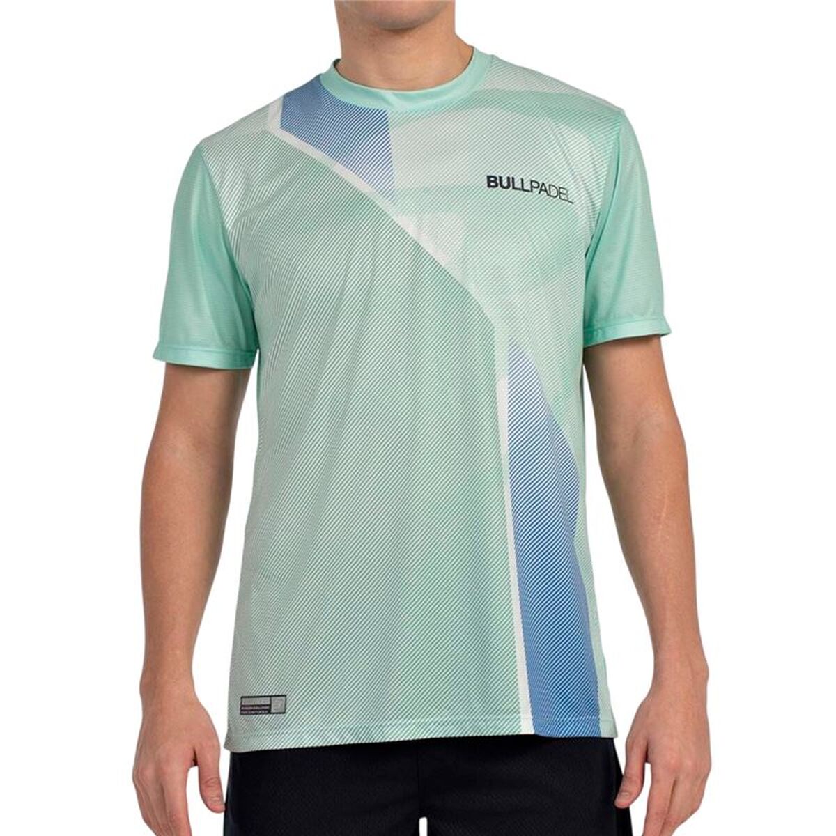 T-shirt med kortärm Herr Bullpadel Brumo Aquamarine Padel