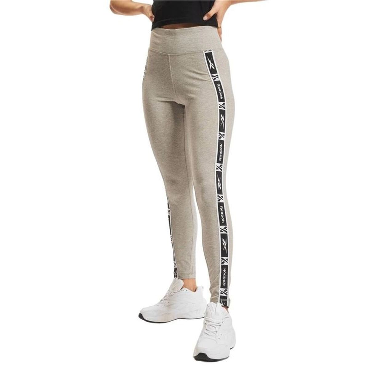 Sport-leggings, Dam Reebok Tape W Grå