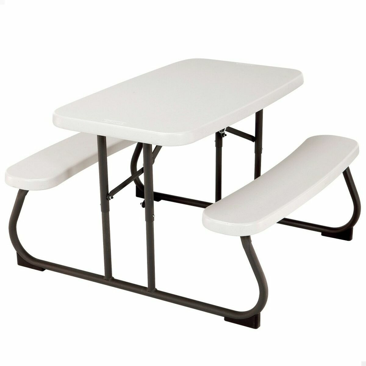 Picknickbord Lifetime Hopfällbar Kräm Stål 82,5 x 90 x 53,5 cm