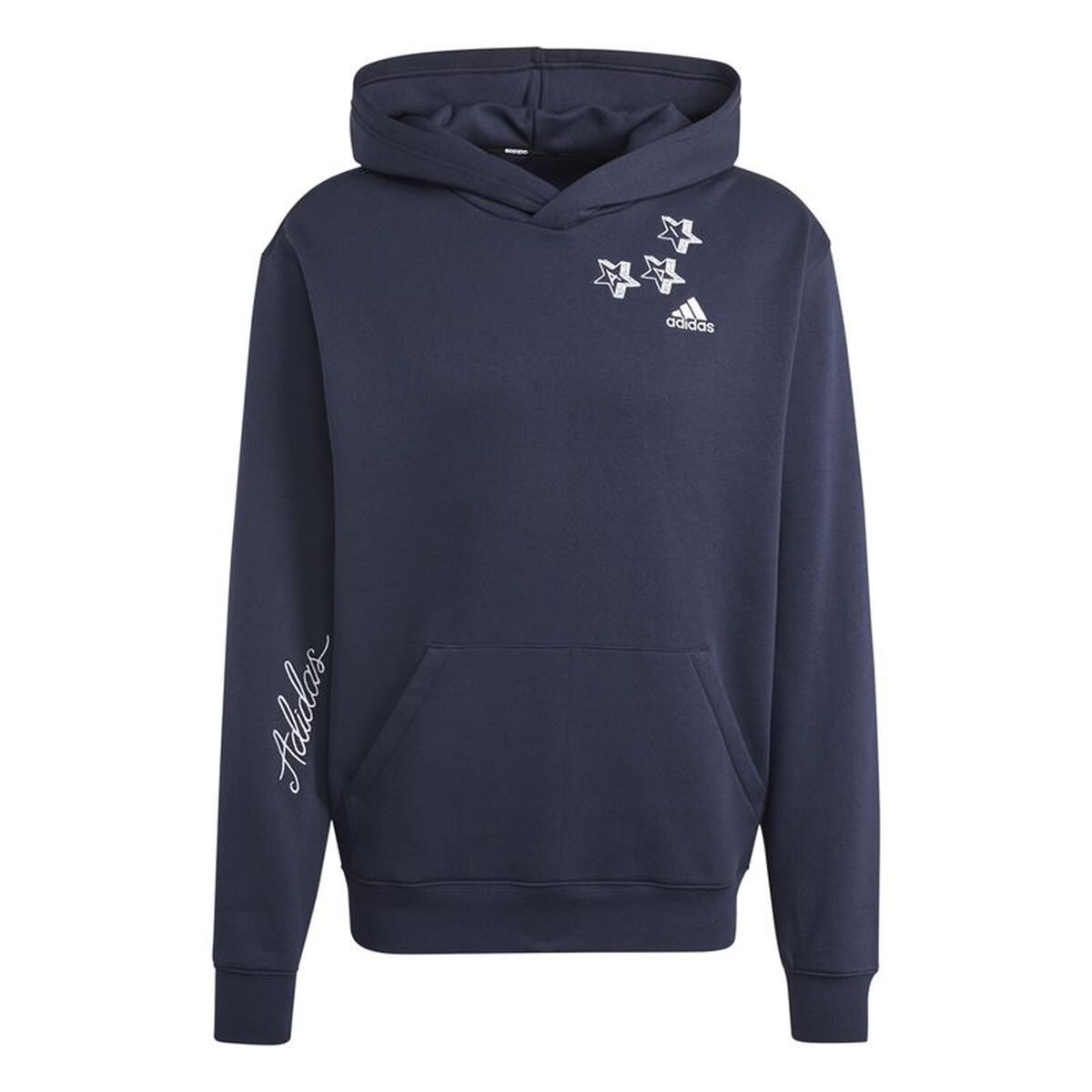 Tröja med huva Herr Adidas Bl Fl Hd Q3 Fl Marinblå