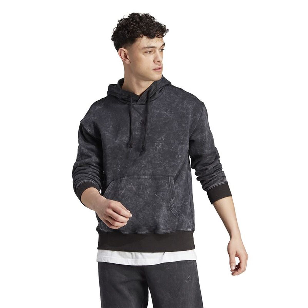 Tröja med huva Herr Adidas All Szn Svart - 2