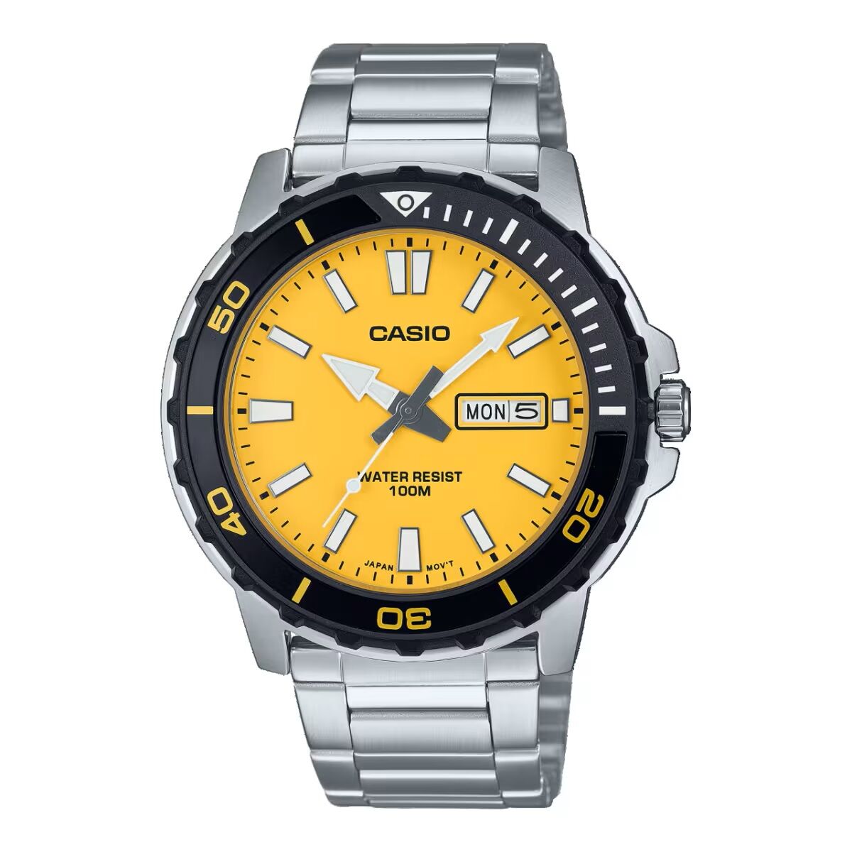 Herrklocka Casio DIVER Gul Silvrig
