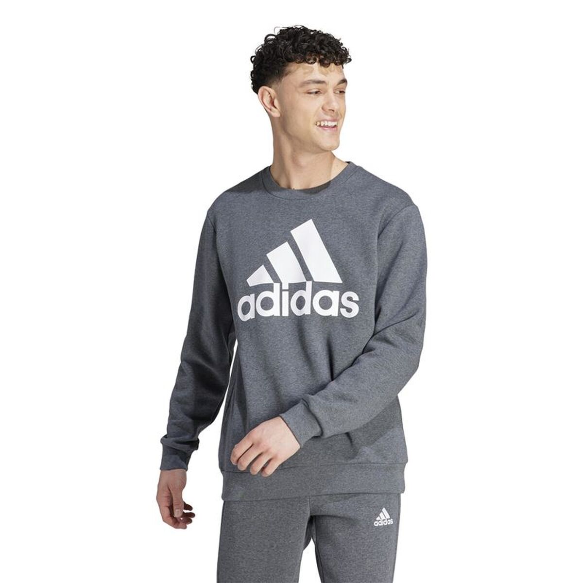 Tröja med huva Herr Adidas IJ8899 Grå - 2