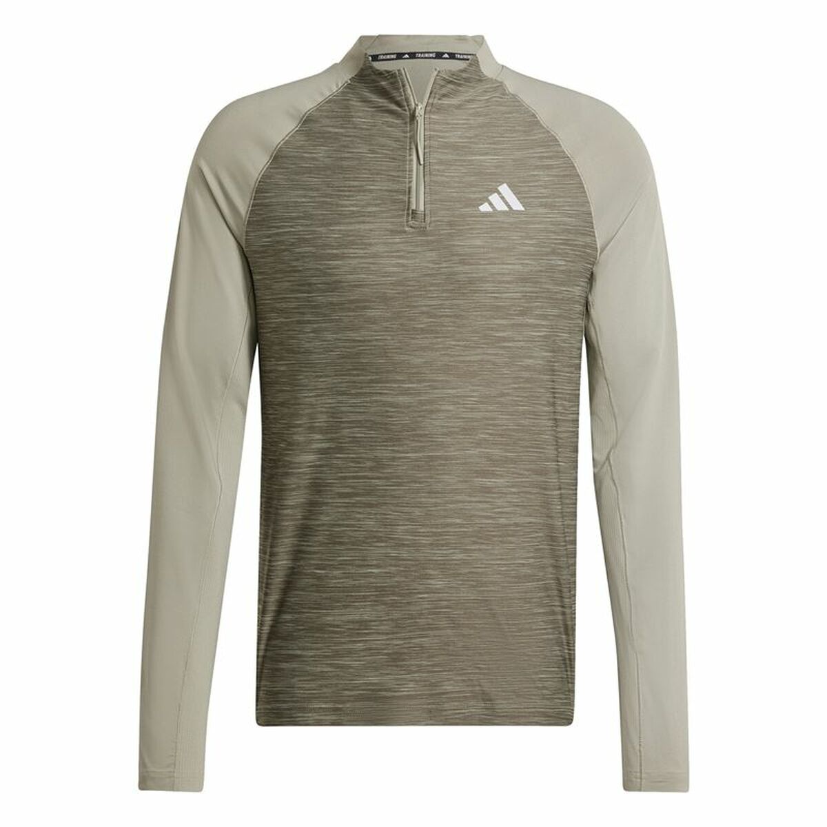 T-shirt med lång ärm Herr Adidas Gym+ 3 Bandas 1/4Zip Brun