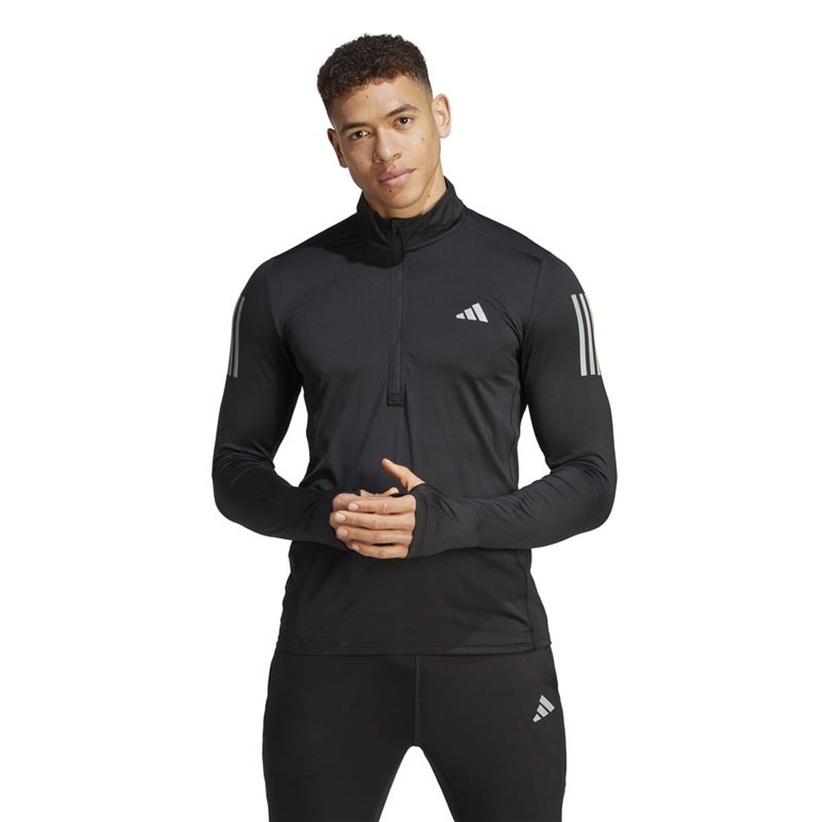 Tröja utan huva Herr Adidas Otr 1/4 Zip Svart - 2
