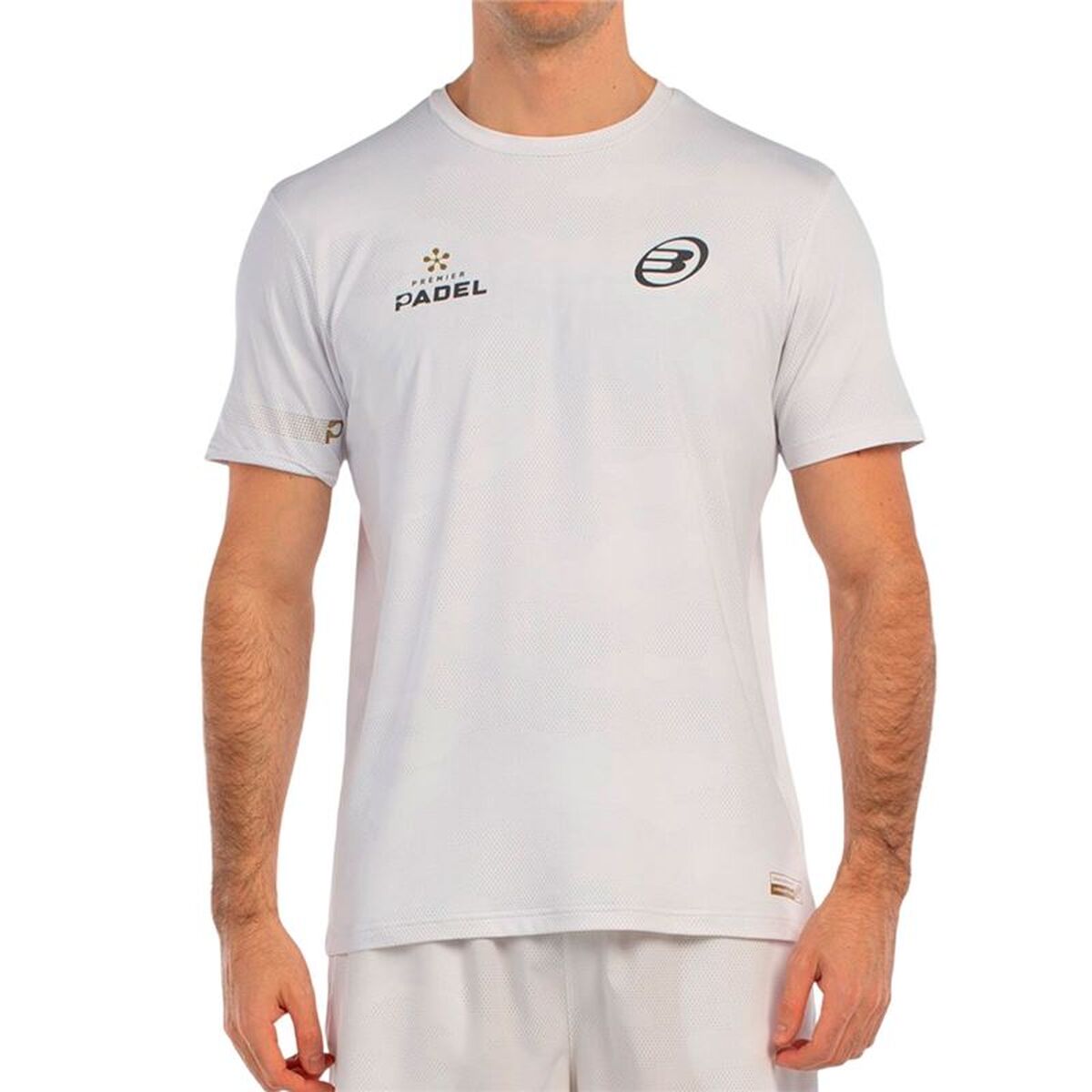 T-shirt med kortärm Herr Bullpadel Bizme 012 Vit Padel