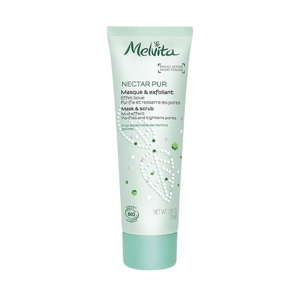 2 i ett skrubbmask Melvita Nectar Puro 75 ml